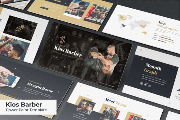 Barber Power Point Template: Design & Features