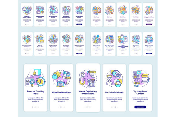 Designing for Growth: The Making Content Viral Onboarding App Screen Set and Campaign Walkthrough