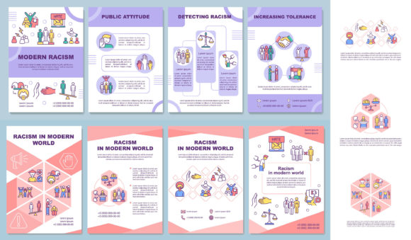 Evaluating the Racism in Modern World Brochure Template for Social Advocacy Design