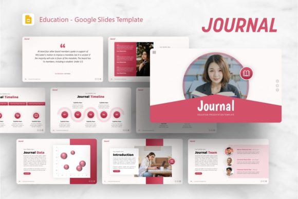 Google Slides Template - Journal: Editorial Design Made Easy