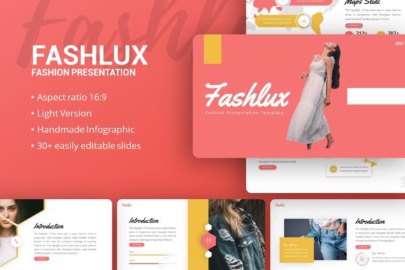 Presentation Template - Fashlux: Elevate Your Visual Story