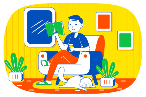 Weekend Fun Vector Illustration 02: Elevating Visual Projects with Customizable Flat Design Assets